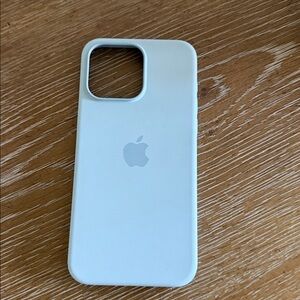 Apple Silicone iPhone Case - blue, 15 pro max